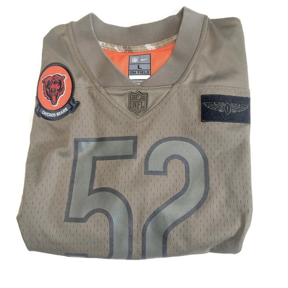 Nike Chicago Bears Jersey Youth Size L (14/16) Khalil Mack #52 On Field Green - Picture 9 of 9